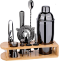 12-PIECE Cocktail Shaker Set Bartender Kit - Black
