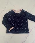 H&m Blue And Pink Polka Dot Swimming Top 1/2Y