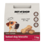 Steak Flavour Baked Dog Biscuits 1KG