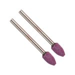 Ruby Grinding Stones 6X10MM BULET.SH3MM 2PC
