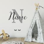 Customised Name Wall Sticker - Metallic Rose Gold