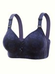 Solid Seamless Floral Lace Tassel Decor Wireless Tank Bra Sexy Comfy Push Up Bra Women's Lingerie & Underwear