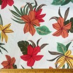 Dunhill Printed Rust Flower Cream 07
