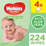 Baby Wet Wipes Natural Care Quad Pack