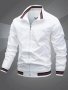 Men's Classic Design Baseball Collar Jacket For Spring Fall Men's Bomber Jacket Windbreaker Jacket