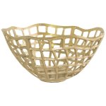 Goldair Gold Decorative Basket