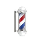 Barber Pole Sml 65X22X15.5CM Red blue