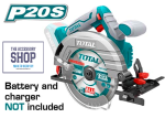 Circular Saw Cordless Total Tools With Or Without Battery TSLI1851