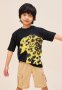 X Rop Van Mierlo: Animal-motif T-Shirt - Black & Leopard Print