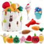 12 Pcs Dog Squeaky Toys Plush Small Dog Toys For Dogs Stuffed Dog Toys With Squeakers Puppy Toys With A Carrying Bag For Small