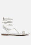 Aminaa Strappy Sandal - Silver