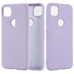 For Google Pixel 4A Pure Color Liquid Silicone Shockproof Full Coverage Case Purple