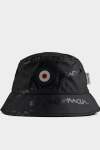Wax Plastisol Target Bucket Hat - Black - XL Black