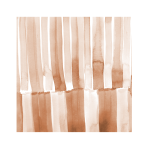 Tiger Stripes Tangerine Art Print - A3 Square