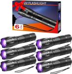 6PACK LED High Lumens 5MODE Tactical Flashlight Home Small Flashlights