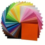 40PCS Assorted Color MINI Felt Fabric Sheets Patchwork Sewing Diy Craft Felt Fabric Sheet Assorted Color Felt Pack Diy Craft Squ
