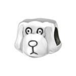 B28-C2876 - 925 Sterling Silver Dog European Charm Bead