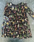 Blue Xmas Animals Dress 4 5Y
