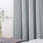 Selina Damask Taped Unlined Curtain Duck Egg