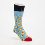 Happy Socks Pizza Sock - Blue - Blue 36-40
