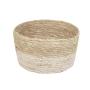 Round Small Storage Basket Natural Cream