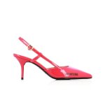 Rubber Logo Slingback Heel -coral