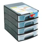 Addis A4 Drawer System Black