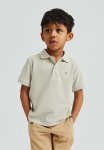 Cotton Piqu Polo Shirt - Light Dusty Green