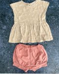 New Skye Beige Leaves Top And Pink Shorts 5 6Y