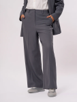Grey Tailored Wide-leg Smart Trousers - 40 Grey