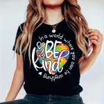 Be Kind" Iron-on Heat Transfer Sticker - Diy Applique For T-shirts Pillows & Clothing Decoration Multicolor