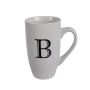 Mug - Household Accessories - Ceramic - Letter B Design - White - 4 Pack