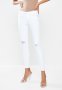 Sissy Boy Jon Jon With Rips Crochet Insets & Bling - White
