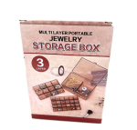 Multi-layer Portable Jewelry Storage Box - 3 Layer