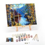 Ledgebay Diy Paint By Numbers Kit For Adults Framed Canvas Beginner To Advanced Paint By Numbers Kit Kits Include Acrylic Paint
