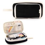Large Capacity Pencil Case 4 Compartment Bag Organizer Expandable Pen Bag Portable Stationery Bag With Handle For Office Middle