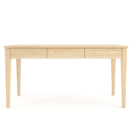 Laila Tapered Desk With 3 Drawers - White Oak