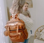 Genuine Leather Charlotte Nappy Bag