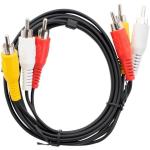 Volkano 3-RCA To 3-RCA Lead 1.5M VK-4421-BK