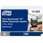 Tork Xpressnap Fit Whitedispenser Napkin Refill 6 Packs Of 720 - Industroclean
