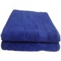 & 39 S Plush 450 Bath Sheet Bottle Navy Blue 2PC Pack 090X150CMS 450GSM