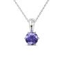 DESTINY Amethyst/february Birthstone Necklace With Swarovski Crystal