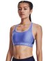 Women's Armour Mid Crossback Sports Bra - Sonar Blue / LG
