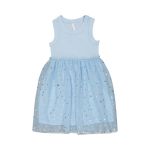 Older Girl Rib Mesh Dress