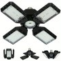 LED Garage Lights Shop Lights Deformable LED Garage Roof Lights Garage Lights 8000LM With 6500K 4 Adjustable Panels E26/E27 LED Shop Lights For Garage