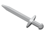 Parts Weapon - Sword Greatsword Pointed With Thin Crossguard 98370 - Flat Silver