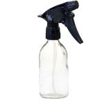 200ML Clear Glass Generic Bottle With Trigger Spray - Black 28 410