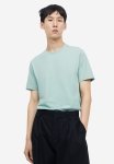 Slim Fit Pima Cotton T-Shirt - Turquoise