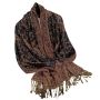 Paisley Pashmina Shawl Wrap Women Reversible Vintage Jacquard Rave Scarf