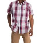 Jeep Short Sleeve Mens Check Shirt - S